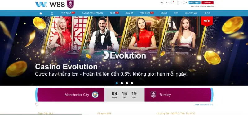 Hướng dẫn newbie cách trải nghiệm sảnh Casino W88