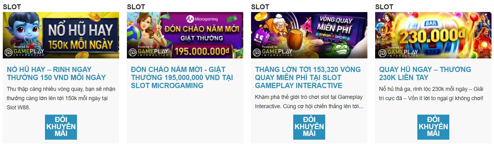 Khuyến mãi slot game