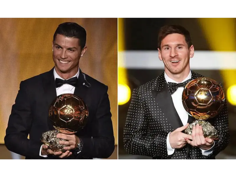 Messi và Ronaldo là hai cầu thủ sở hữu nhiều quả bóng vàng nhất thế giới